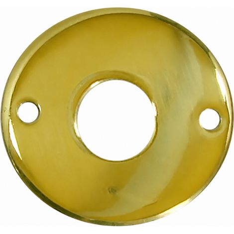 Funktionsrosette Messing poliert Türdrücker, zweiteilig.