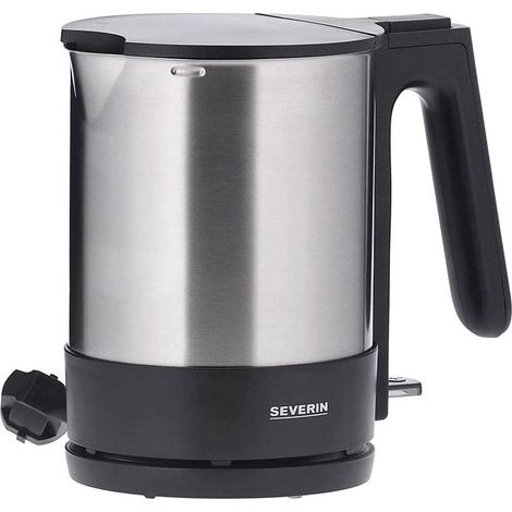 Severin Wasserkocher 1,7 Ltr. / 2.200 Watt Edelstahl schwarz (1/5)