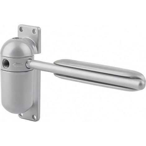 Ferme-porte, ressort de porte, ferme-porte coulissant, alliage de zinc gris, charge maximale 60 kg, fermeture automatique réglable (1/5)