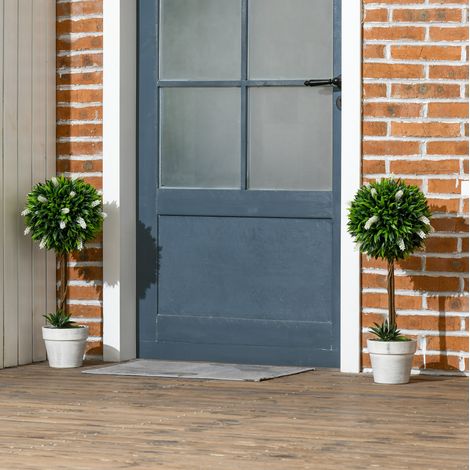 Lavanda artificiale set da 2, 60 cm, in plastica bianca DESVIAE (1/5)