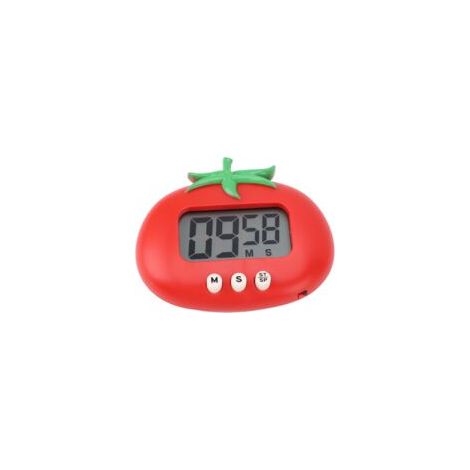Temporizador digital para niños, pantalla LCD grande, temporizador para tomates con alarma sonora, temporizador electrónico magnético con cuenta regresiva, temporizador de cocina para el aula - Crezuo