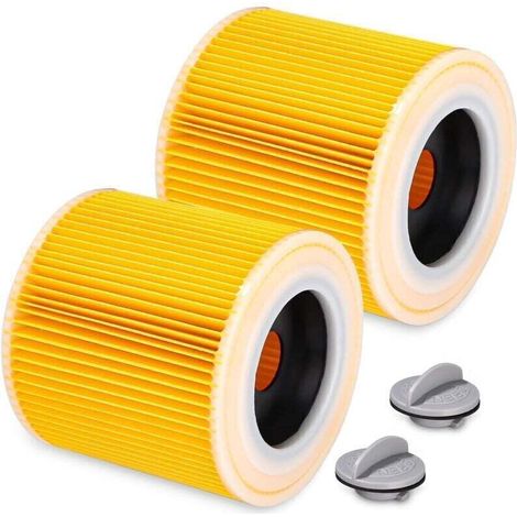 2er-Pack Staubsaugerfilter für Miele Complete C1 C2 Active AirClean SF-HA 50 Ersatzfilter für Miele Compact C1 C2 Staubsauger S8340 Kompatibel mit S4, S5, S6, S8 Serie mit Bürste (Blau) (1/4)