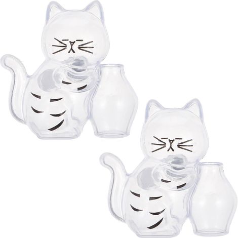 2 Pièces Aimant Vase Souvenir Chat en Acrylique pour Moustaches de (1/5)