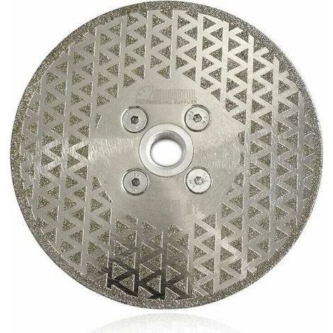 125 mm diamond cutting disc, galvanized on both sides, for cutting and grinding stone, granite, marble and tiles (1/5)