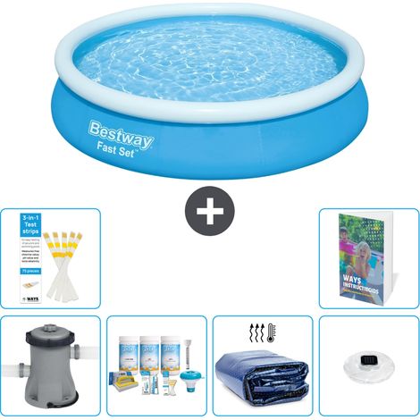 Bestway Piscina Bestway Fast Set Rotonda - 366x76 cm - 7-pezzi  S228 (1/5)