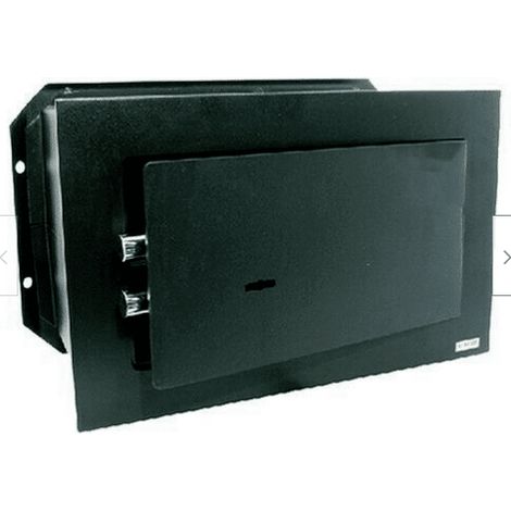 CASSAFORTE A MURO MOBILE INCASSO CON CHIAVE 23x36x20 cm IN ACCIAIO HOTEL 983 NK
