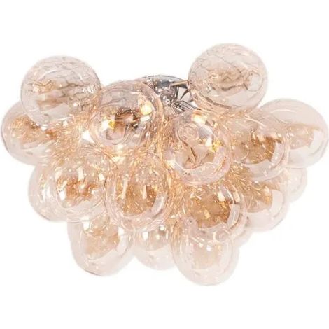 Lampe by-rydens gross Glas 50x27 cm Bernstein