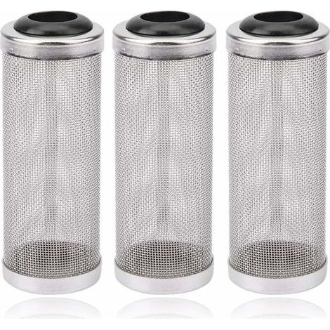 DEESSE SHOP - Lot de 3 protections de filtre d'aquarium, protection de filtre en maille d'aquarium, filtre de crépine d'admission pour crevettes, empêche le poisson d'être aspiré dans le filtre, 16 mm (1/5)
