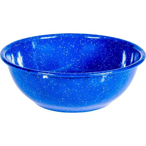 Vaisselle émaillée Bol 60 cl en Tôle émaillée - Couleur Bleu - Hauteur 5,2 cm - Diamètre ø 15 cm (1/3)