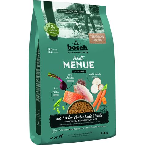 Bosch Hundetrockenfutter Adult Menue 2,4 kg Lachs (1/3)