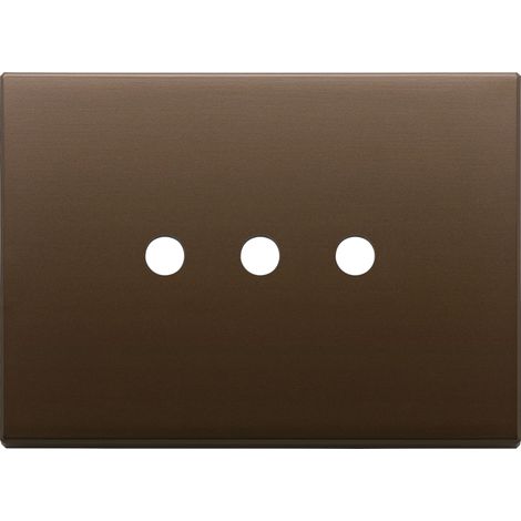 VIMAR - 22683.RN.3.12 Placca 3Mx3 Tondo bronzo scuro spazz.
