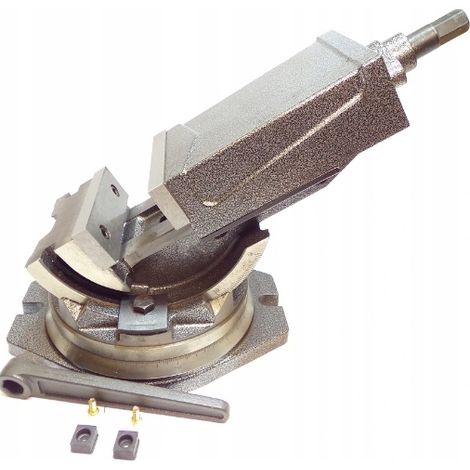 Winkelmaschinen-Schraubstock 125 mm drehbar 2D neigbar