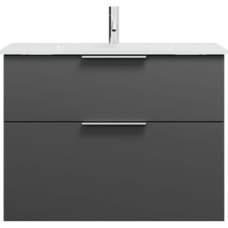 burgbad Eqio lavabo en verre avec meuble sous-lavabo, largeur (1/2)