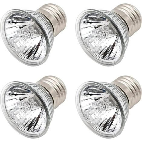 LAOA E27 Reptilien-Heizlampe, 50W Wärmelampe, UVA+UVB Vollspektrum-Lampe, Wärmelampe, für Reptilien, Echsen, Schildkröten, Aquarien (4er-Pack) (1/5)