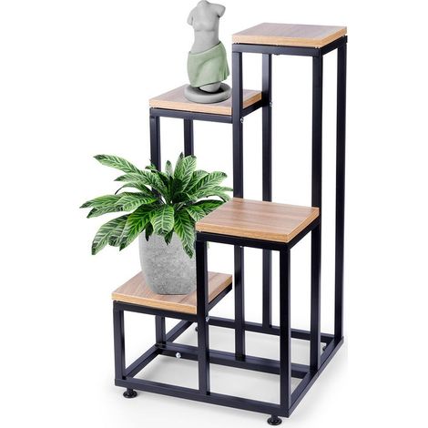 Supporto per fiori in metallo a 4 livelli, 69 cm