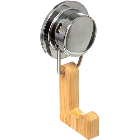 COLGADOR BAMBÚ TIPO GANCHO CON VENTOSA