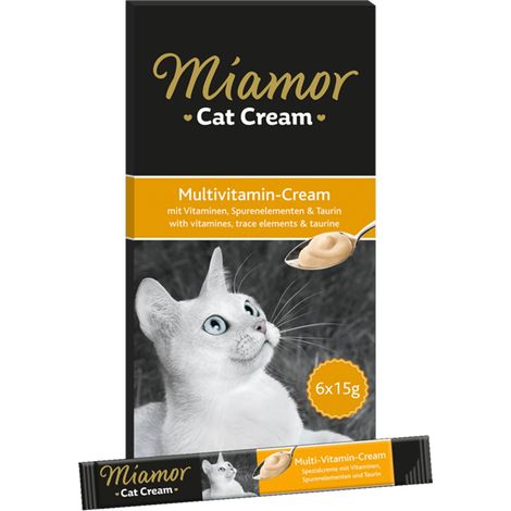Friandises crémeuses pour chats Pasta miamor Cat Cream MIX 6 saveurs 68 x 15 g