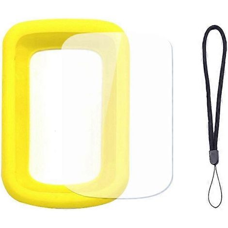 Support GPS BSC200, Housse de Protection Silicone pour Vélo, Jaune, Étui Antichoc Flexible, Accessoire Cyclisme (1/5)