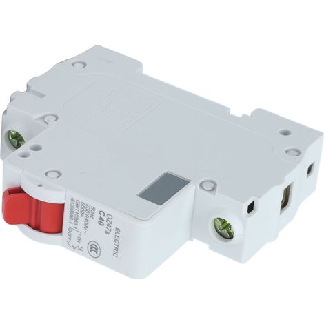Disjoncteur miniature monophasé pour montage sur rail DIN, interrupteur à air basse tension 230 V/400 V, 40 A, DZ47s C40