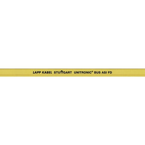 10 Meter Lapp 2170830 Unitronic BUS ASI FD (TPE) A Busleitung 2x1,5 mm² gelb I Datenkabel flach I hochflexible Schleppkettenleitung I Ölbeständig I Kabel 2 adrig I Buskabel für Schleppkette