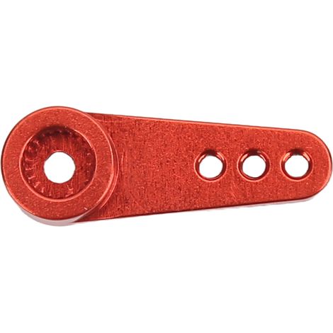 Bras de servo 21T en alliage d'aluminium, léger et portable, pour servos MD922 MD933, idéal pour modèles RC et commande de direction, couleur rouge. (1/5)