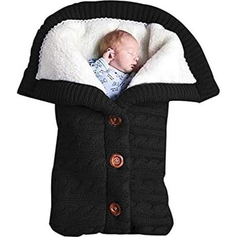 1 gigoteuse pour poussette, maille chaude, boutons-pression, épaisseur renforcée, usage printemps/automne/hiver (1/5)