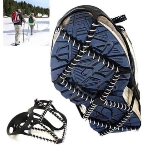 [NEVER USED] pair of universal anti-slip crampons for snow shoes (fits sizes 35-43) - Traction device for hiking, walking, jogging