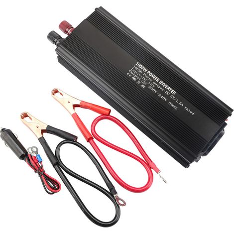 Convertisseur Pur Sinus Convertisseur Onduleur à Onde sinusoïdale Pure 12V à 220V 1000W onduleur avec Panneau Solaire pour la Production d'électricité des ménages (1/5)