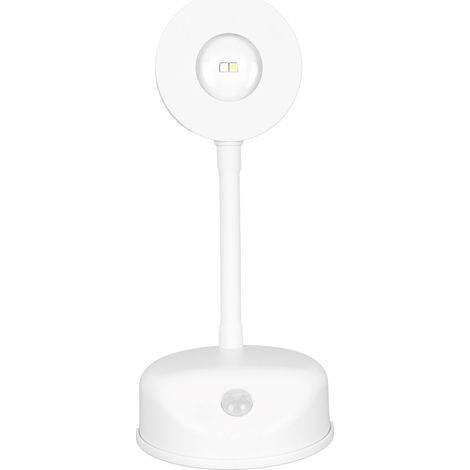 Applique murale LED avec détecteur de mouvement, rechargeable sur piles, intensité variable, 3 températures de couleur, blanche