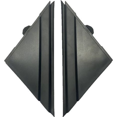 Lntyq Couvercle de Drapeau de Rétroviseur de Porte 1SH17KX7AA Rétroviseur Gauche Droite Triangle Plaque Garniture Remplacement pour FIAT 500 2012 à 2017 (Noir brillant) (1/4)