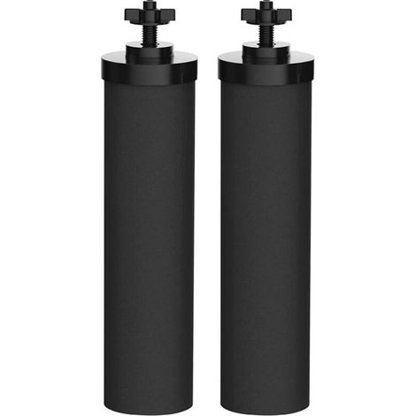 Filtre à eau cartouche filtrante compatible Berkey – Charbon actif sans plomb – 2 pièces pour systèmes de purification – Remplace 6000 gallons - BB-9-2 (1/4)
