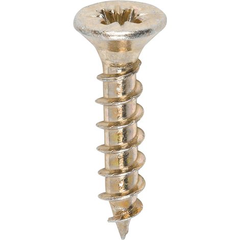 TIMco 3.0 x 15mm Solo Zinc & Yellow Woodscrew Qty 200
