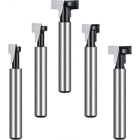 8-mm-T-Nutfräser, T-Nutfräser, 3er-Set (8/9,5/12,7 mm), Schneidschaft mit Klinge, Holzfräser für Elektrowerkzeuge.