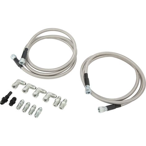 Tuyau flexible de refroidissement de transmission de 70 pouces avec adaptateurs, en acier inoxydable, pour voitures et camions Chevrolet. (1/5)