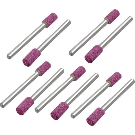 3mm 1/8" Tige 5mm Dia mandrin monté culasse 10pcs rose pointe meulage (1/2)