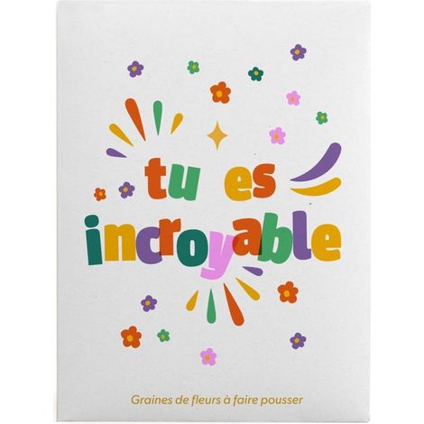 Sachet message - Tu es incroyable