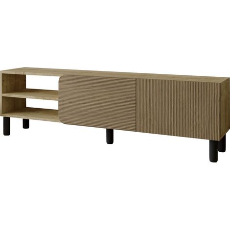 Porta TV in legno "River" - 150 x 31 x 48 cm - Beige