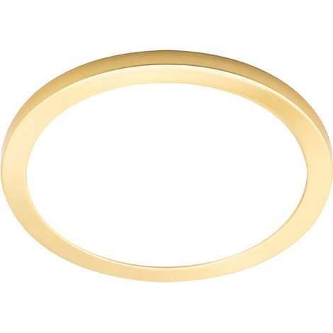 Litecraft Darly Ceiling or Wall Light Flush 24 Watt LED Fitting - Satin Brass (1/5)
