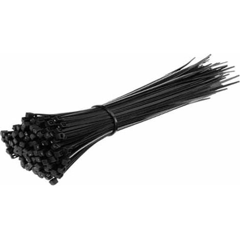 V-tac 100 fascette per cavi 3,5x300mm in nylon colore nero 11170