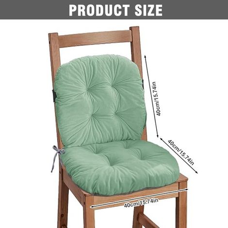 Cojín para silla con respaldo,42 x 85 cm,cojín para silla de jardín con respaldo y funda extraíble,sofá (verde menta)