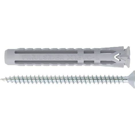TASSELLO NYLON 'X1 EVO L' CON VITE TPS TRUCIOLARE mm 8 x 60 - vite 5 x 70