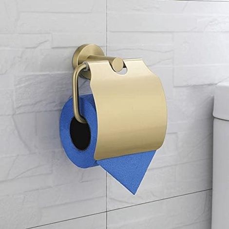 Toilettenpapierhalter Wandmontage Badezimmeraccessoires Gold (1/5)