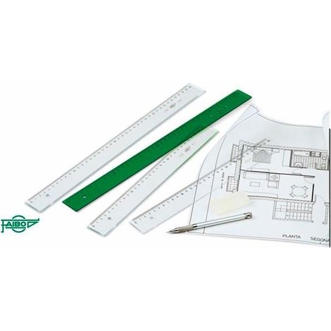 FAIBO REGLA 40 CM VERDE
