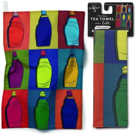 Paños de cocina, toallas de cocina, fregonas, arte
