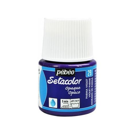 Peinture tissu - PéBéo - Setacolor opaque - Violet parme - 45 ml - Très couvrante (1/4)