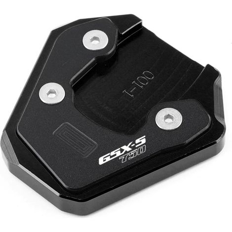 (Noir) Compatible avec Suzuki GSX-S750 GSXS GSX-S GSX S 750 GSXS750 2017 2018 2019 Accessoires moto Béquille latérale Extension de béquille maxpower (1/3)