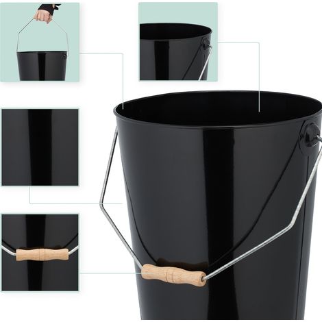 Kohleeimer mit henkel - kamin brennholz pellets