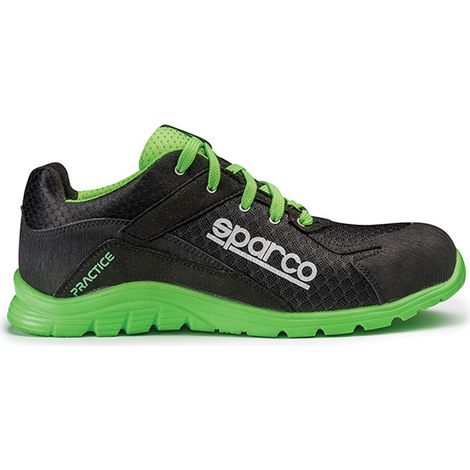 Sparco 07517NRVF Chaussure de sécurité Practice Keke ESD S1P SRC Noir/Vert 45