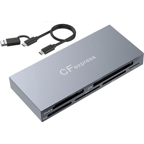 6-in-1 CFexpressB-Kartenleser, USB 3.2-Kartenleser für SD/TF/MS/XD/-- (1/5)