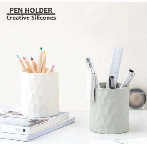 Pot À Crayons - En Silicone Étanche - Pour Bureau Maison École - 1 Pièce (1/4)